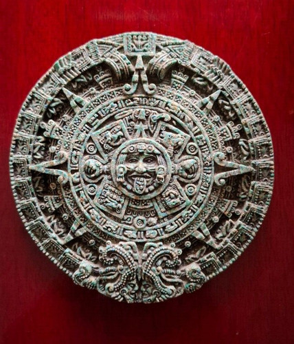 Maya azteken kalender stein - /,