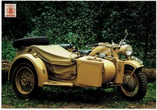 Zündapp KS 750 mit Beiwagen Oldtimer Schmuckblatt 59.4