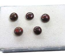 5 x Edelopal Schwarz Black Opal Äthiopien Cabochon ca.  6-6,5 mm 3.4 ct. U33367