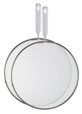 2er Set Pfannen Spritzschutz Set Spritzschutzdeckel Pfannenspritzsieb Deckel
