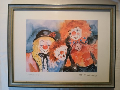 Bild clowns fröhliches trio - bild, trio"