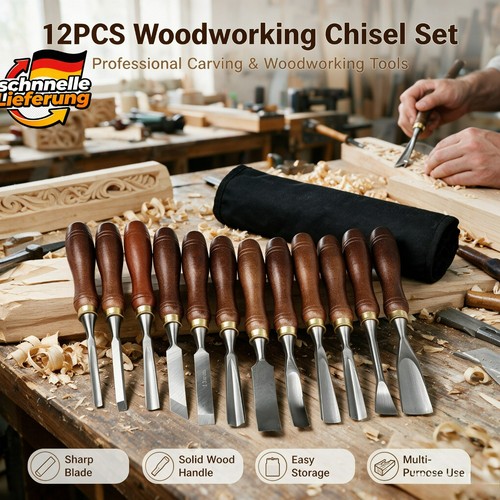 12tlg holz schnitzwerkzeug set - holz-schnitzwerkzeug,