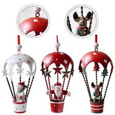 Weißer Eisen Weihnachtsschmuck Anhänger für Baumschmuck 6x11 Zentimeter groß