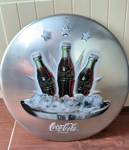 Blechschild rundes coca cola - blechschild,