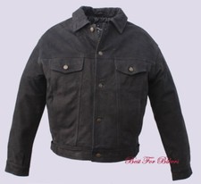 Leder-Jeansjacke Montana, weiches Nubukleder