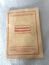 Gebrauchsanweisung Bedienungsanleitung Zentralspulen Nähmaschine