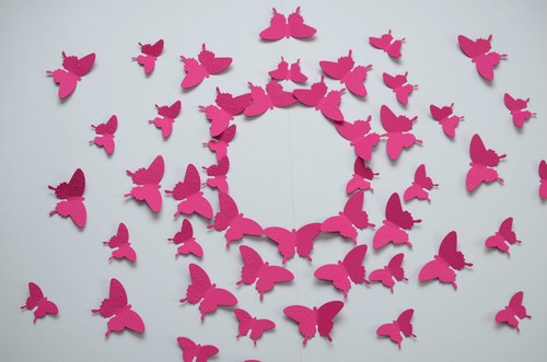 Set schmetterlinge pink - schmetterlinge,