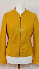 ORSAY Kunstlederjacke Damen Jacke Gr. DE 42 -  Senfgelb - NEUWERTIG