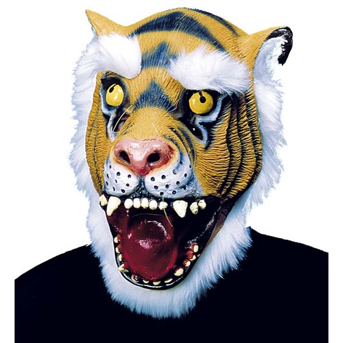 Latex tiger maske tigermaske - latex,