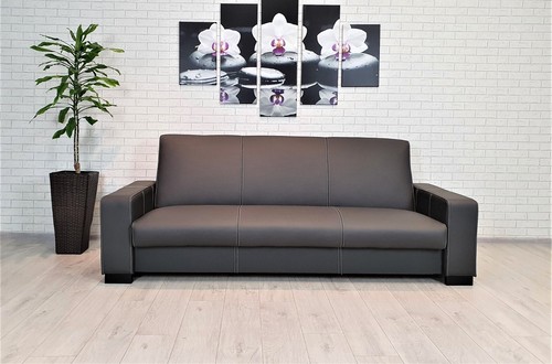 Graues echtleder sofa couch - graues,