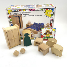 BeeBoo Puppenhaus Schlafzimmer Doll's House Deko Möbel Vintage unvollständig