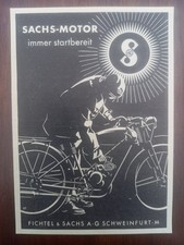 Fichtel & Sachs Saxonette, Motorrad, motorbike, startbereit, Werbung advert 1938