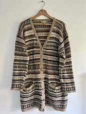 Monsoon beige braun Fair Isle