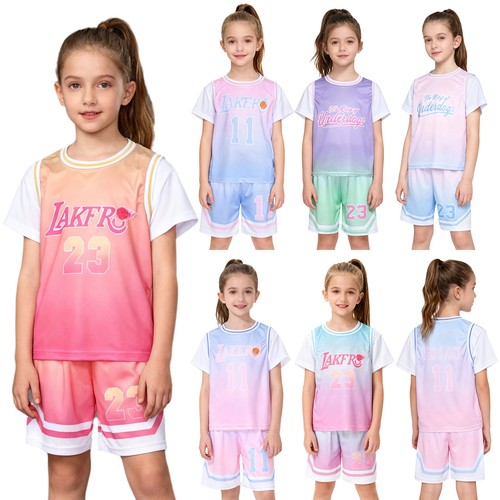 Mädchen sport set - mädchen, farbverlauf