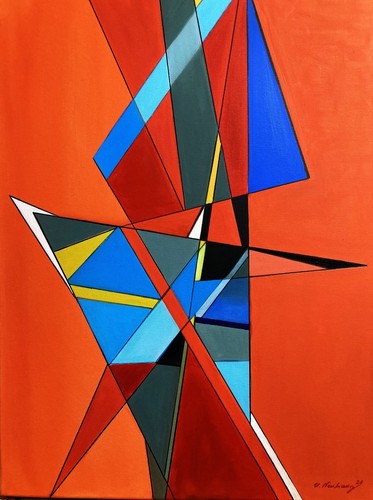 Geometrie rot x - geometrie, rot,