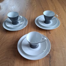 Kaffee Gedeck Rosenthal Secunda Form 2000 grau