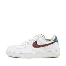Nike Herren Air Force 1 Low Schuh Weiß/Rot/Blau Leder Low-Top Sneaker EU 46