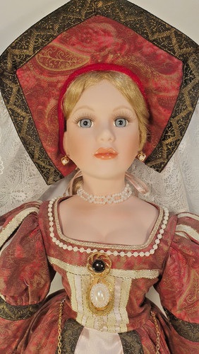 Porzellanpuppe katharina von - porzellanpuppe,
