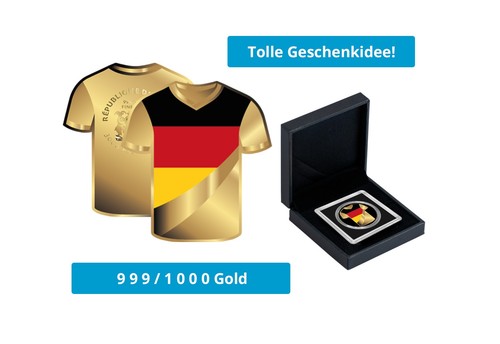 Goldmünze motiv trikot mit - "trikot,