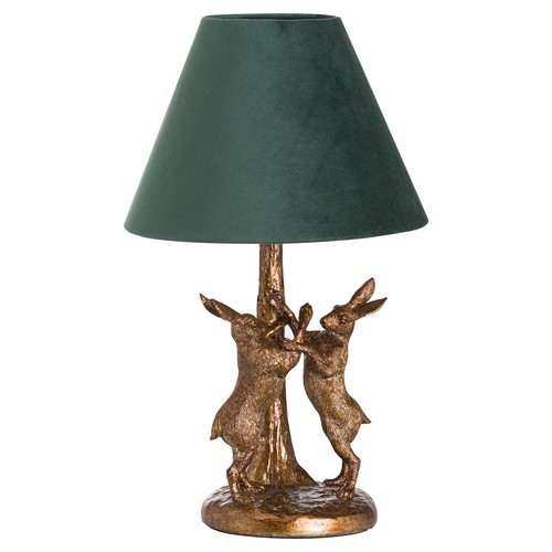 Gold marching hares tisch - marching,