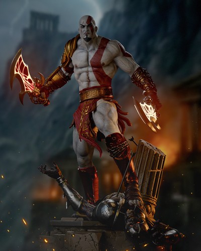 Kratos god war - war,, spartaner