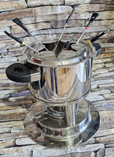 Schulter-Ufer Fondue Set Life 3 tlg. Edelstahl mit 6 Fonduegabeln