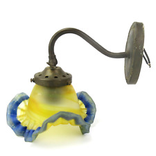 VIANNE Wandlampe Glas-Schirm 20er 30er Jahre Art Deco signiert Frankreich RAR