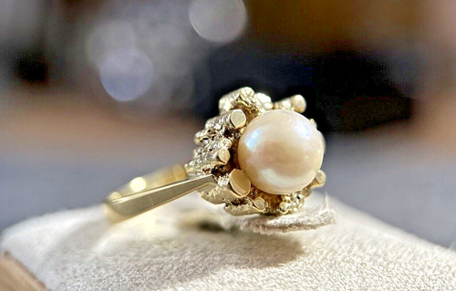 Massiver gold ring mit - massiver,