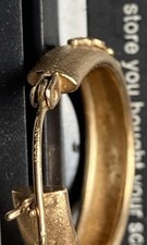 Einzelner Ohrring Creole 375 Gold 10Kt Ohrschmuck Damen