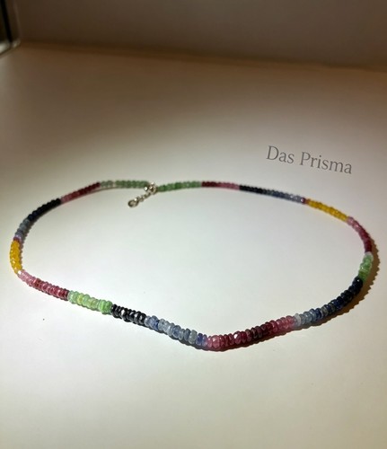 Edelstein kette 925 silber - kette,