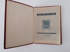 DDR FDGB Mitgliedsbuch 1950