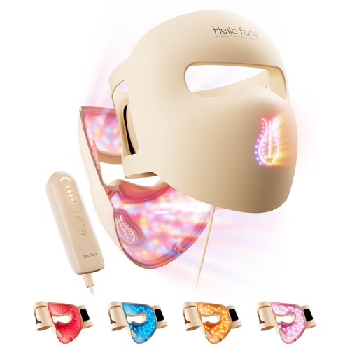 4D-Rotlichttherapie-Gesichtsma