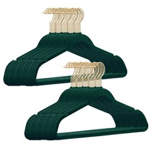 Samt Kleiderbügel Dunkelgrün