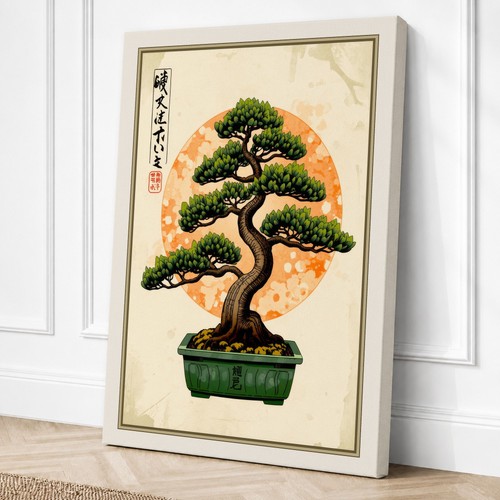 Bonsai meditation japandi - meditation,