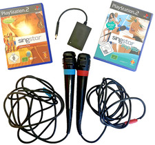 2 Singstar Mikrofone + Mallorca Party + Pop Hits | Ps2 | guter Zustand