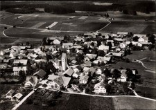 Ak Oberthingau Unterthingau im Allgäu, Fliegeraufnahme vom Ort - 3093782