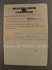 147112: Graf Luckner, 7 Schreiben, Telegramme, Rechtsanwalt Dr. Jur. Fritz Kist