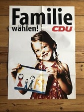 CDU Wahlplakat 1998 ‚Familie wählen‘  ORIGINALDRUCK DinA1
