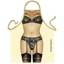 Lustige Motiv Schürze - sexy Frauen Schürze - Scherzartikel nackte Frauenkörper