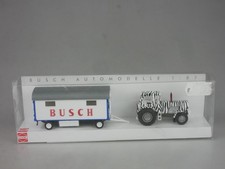 Busch 1/87 Zirkus Busch Traktor ZT 303 Fortschritt mit Anhänger 42814 Box 132803