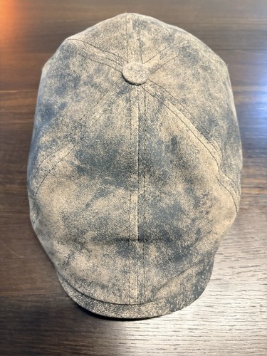 Stetson leder schiebermütze - leder,