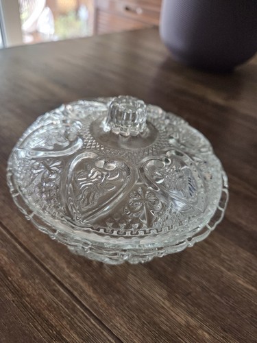 Kristall schale mit - kristall-schale,, deckel