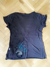 *COLCCI Top Shirt Tattoo romantisch braun S M 36 V-Ausschnitt