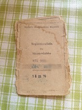 Papiere Registrierschein Simson Schwalbe Kr51 1965