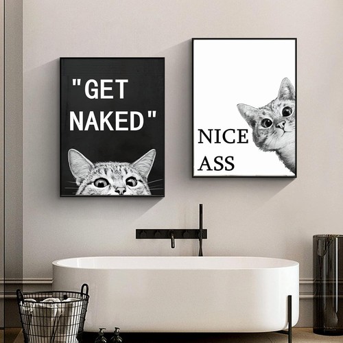 2er poster set badezimmer - badezimmer, deko