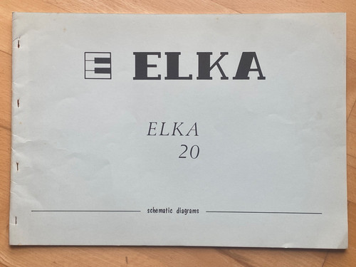 Elka e20 service - , manual