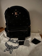 MCM Rucksack Schwarz Canvas