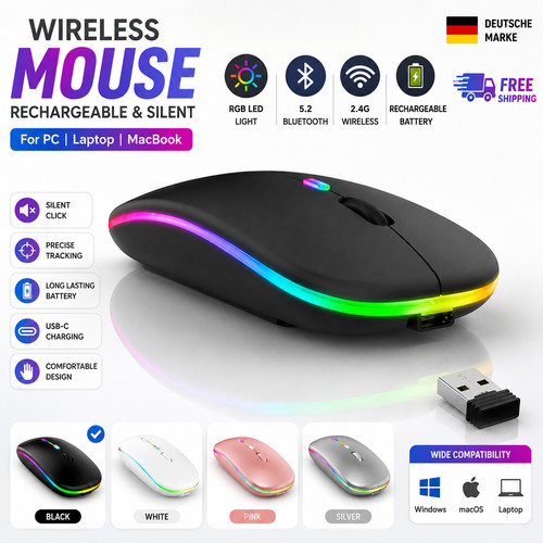 Wireless bluetooth mouse - wireless,