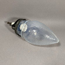 Lampenschirm  Zapfen original Jugendstil Lüster Glas hellblau Ersatzglas Lampe