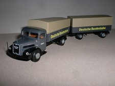 Brekina*LKW*MAN F8*Fronthauber*Planen-Lz.*DB*grün-grau*1-87*ohne OVP* gebr.